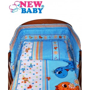 3-dielne posteľné obliečky New Baby Dino, modré